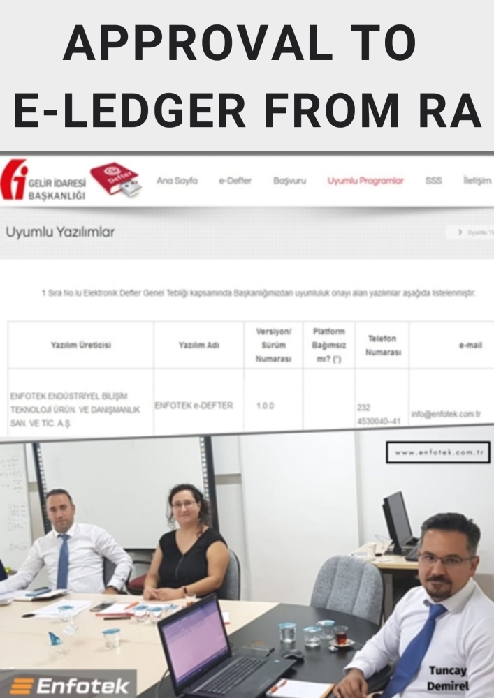 APPROVAL TO E-LEDGER FROM RA