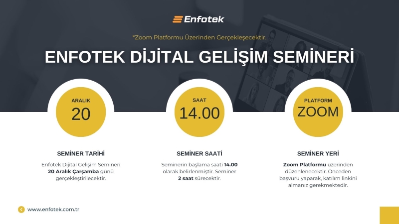 ENFOTEK'TEN DİJİTAL GELİŞİM SEMİNERİ