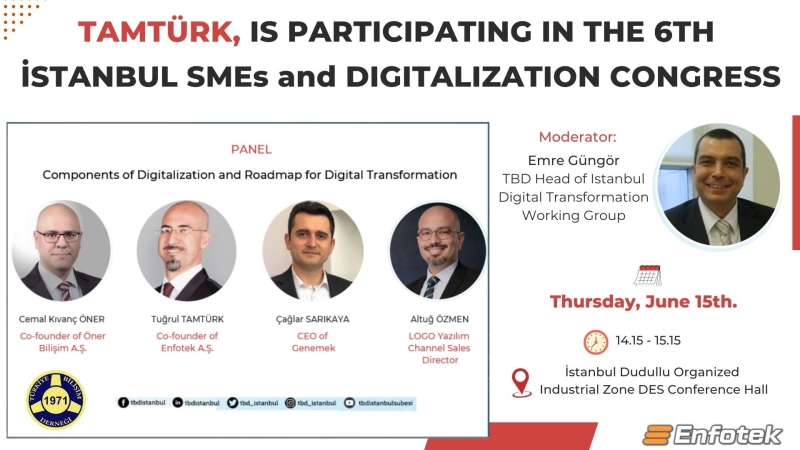TAMTURK, IS PARTICIPATING IN THE 6TH  İSTANBUL SMEs and DIGITALIZATION CONGRESS