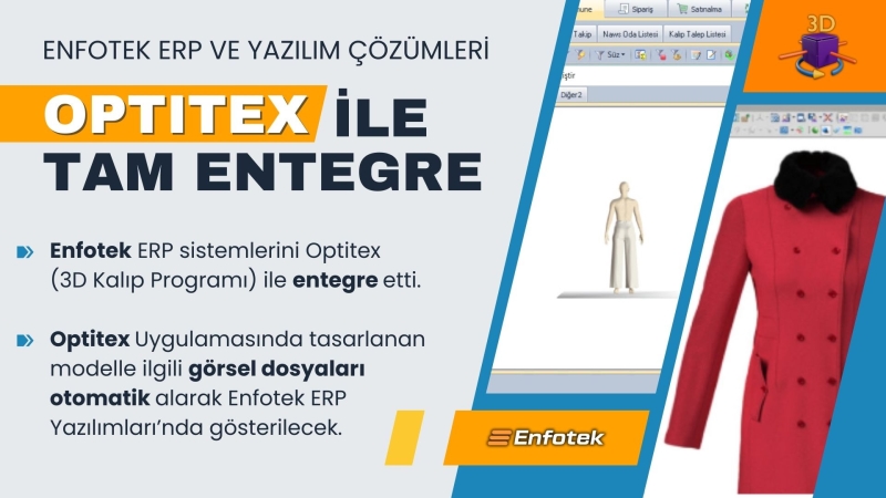 ENFOTEK ERP SİSTEMLERİ OPTİTEX İLE ENTEGRE OLDU