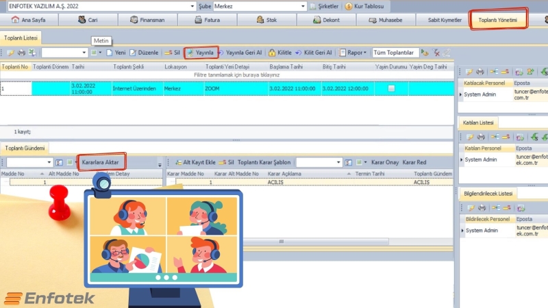 ONLINE TOPLANTILARDA ENFOTEK FARKI